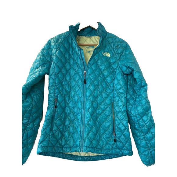 NEW The North Face ThermoBall‎ Eco Jacket Women’s Jacket Blue Green Yellow Small - Picture 1 of 8